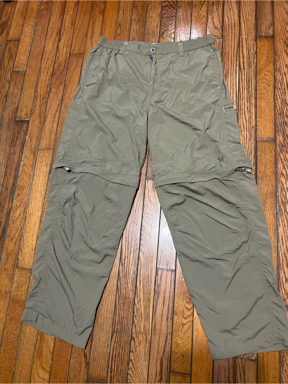 White Sierra Men's Zip-Off Cargo Pants - Olive Green size L large 30